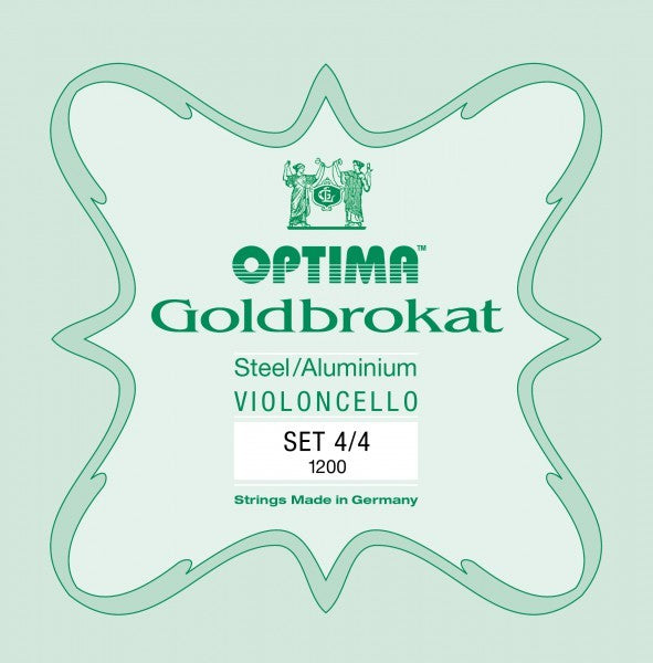 Optima Goldbrokat Cello Set 4/4