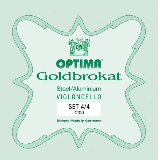 Optima Goldbrokat Cello Set 4/4