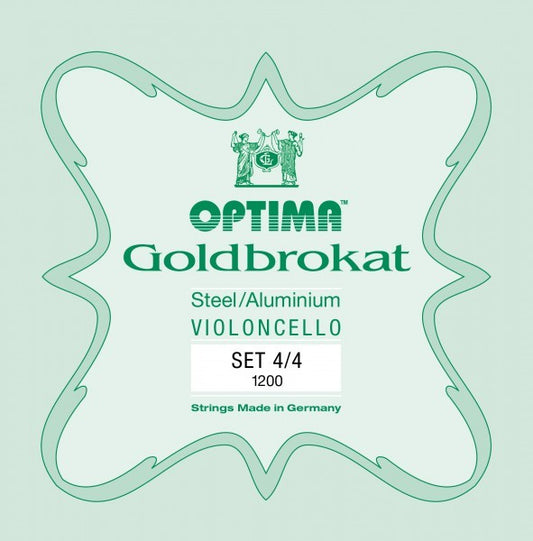 Optima Goldbrokat Cello Set 4/4