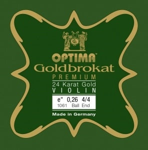 Optima Violin Goldbrokat 24K Gold Premium E-Strings